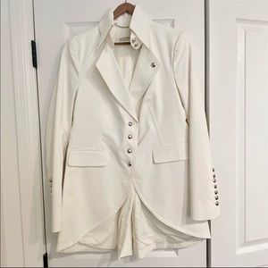 Women’s White Tuxedo Jacket